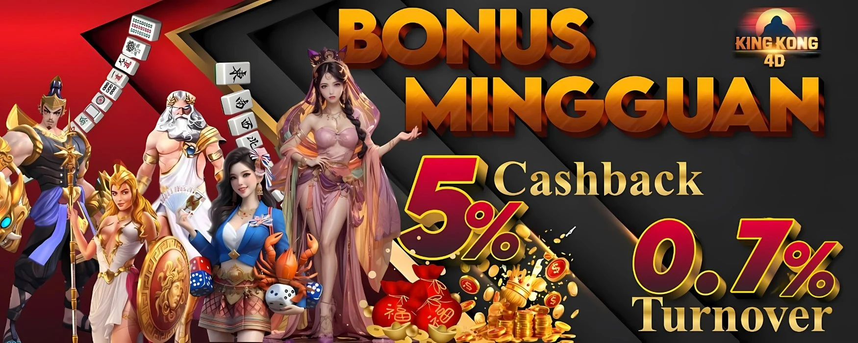 KingKong4D Banner Cashback Turnover